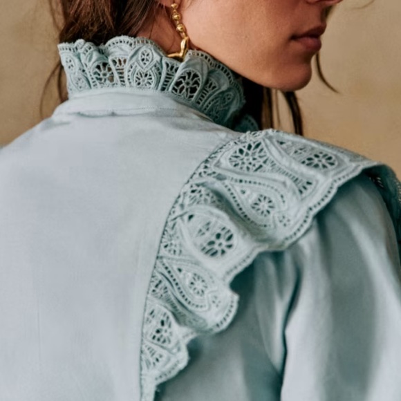 Sezane Desiree Blouse 40/8 - Picture 3 of 6